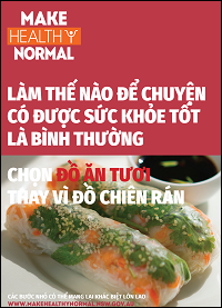 Healthy eating tips in Vietnamese